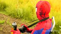 Spiderman Vs Venom Throwing knives Super Hero Fights In Real Life IRL