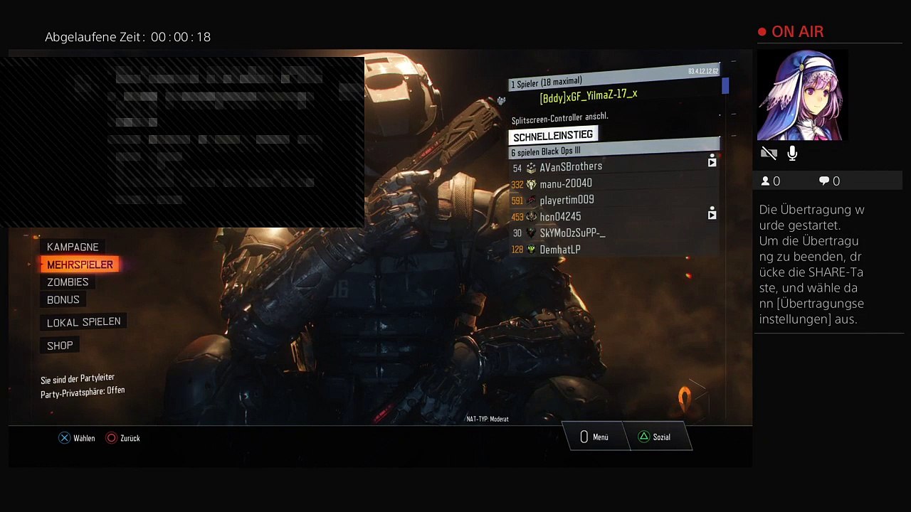 BO3:Livestream German|Deutsch