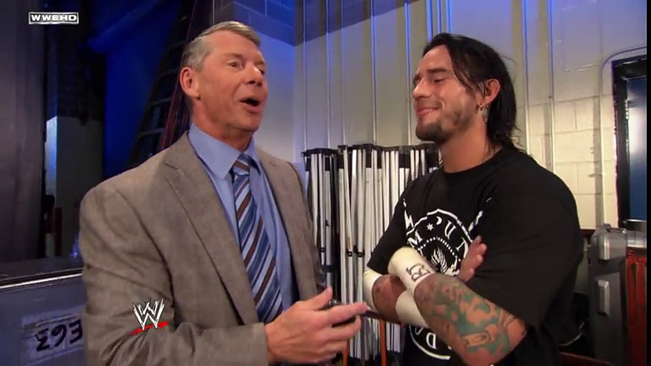 Mr. McMahon and CM Punk talk