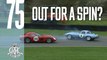 Ultra-rare Ferrari 250 GTO/64 narrowly misses spinning E-type