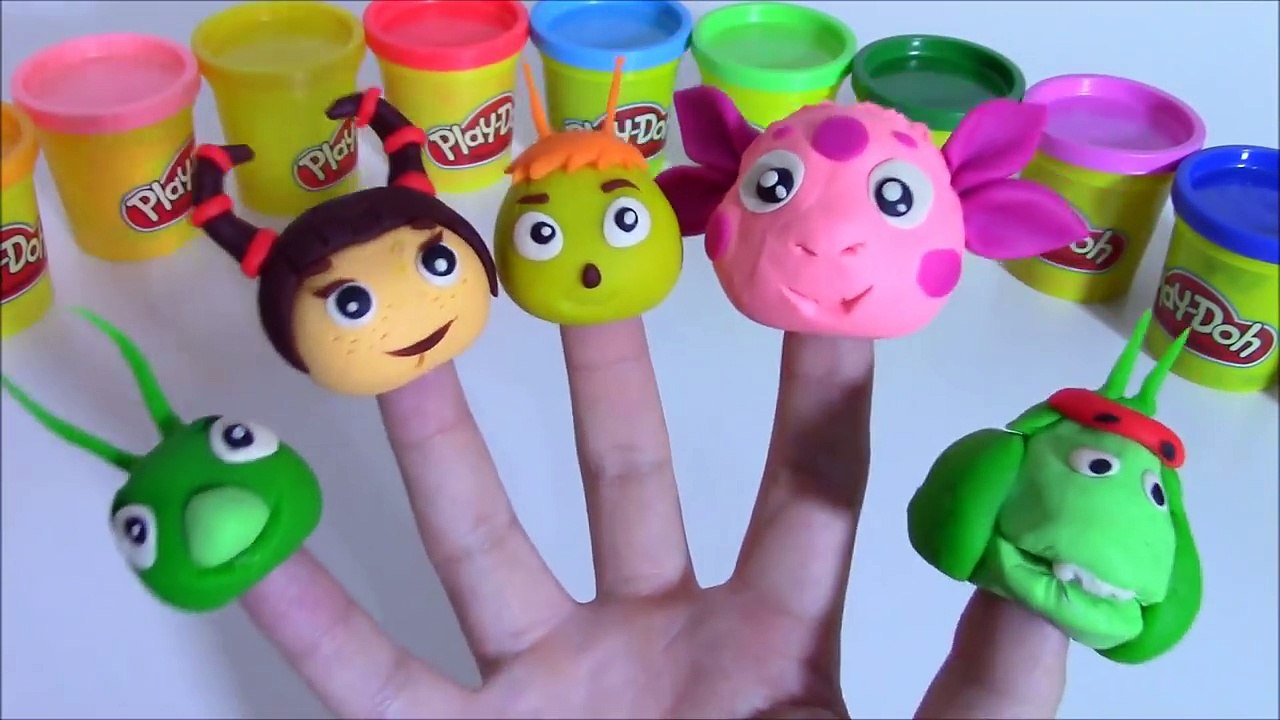 Luntik Moonzy Finger Family Play Doh Nursery Rh...