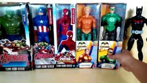 Titan hero series - DC heroes - Superman, Aquaman, Green Arrow, Green Lantern, Spiderman,