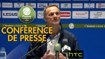 Conférence de presse FC Sochaux-Montbéliard - Nîmes Olympique (2-1) : Albert CARTIER (FCSM) - Bernard BLAQUART (NIMES) - 2016/2017