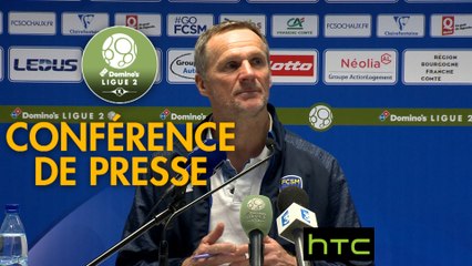 Conférence de presse FC Sochaux-Montbéliard - Nîmes Olympique (2-1) : Albert CARTIER (FCSM) - Bernard BLAQUART (NIMES) - 2016/2017