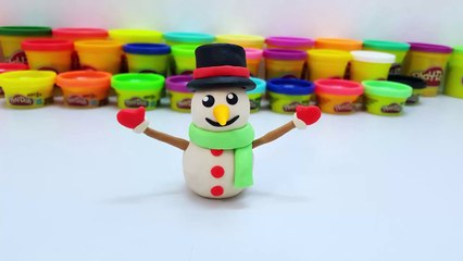 How To Make Snowman With Play Doh - Learn Colors With Play Doh-5_KX8UxH0F0