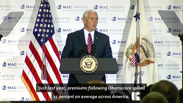Vice President Pence slams Obamacare at Florida reform rally