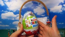 Large Easter chocolate eggs Kinder Surprise, Masha and bear, Frozen, car 2, fa