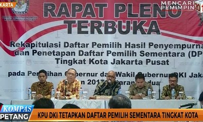 KPU DKI Tetapkan DPS Pilkada Putaran Kedua