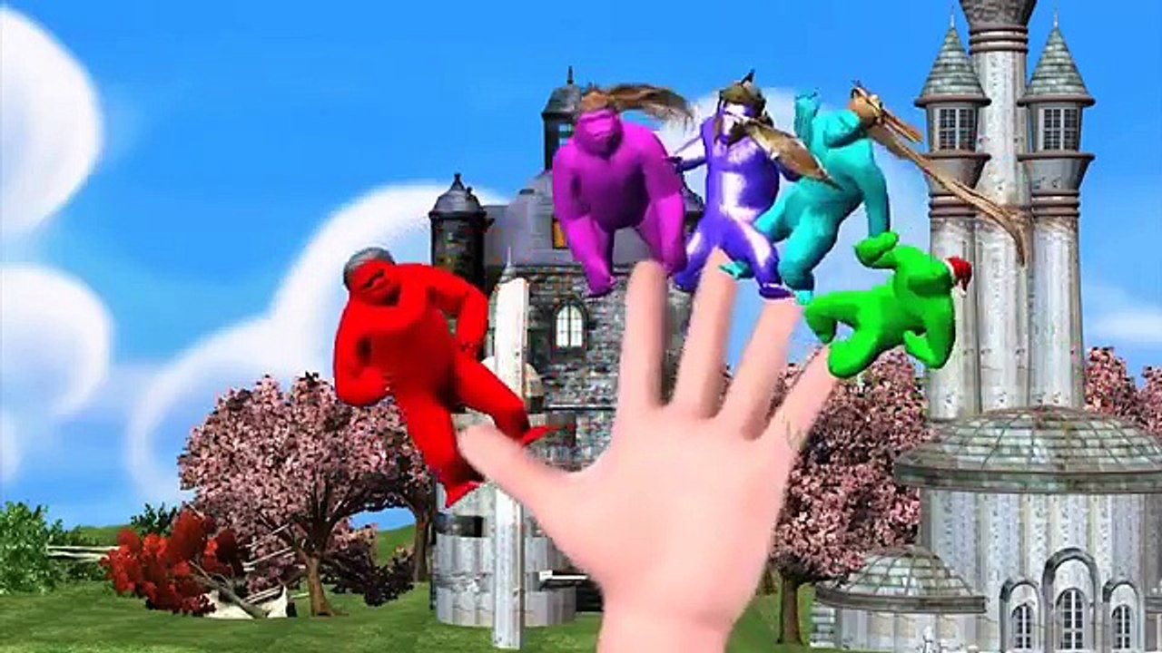 Crazy Gorilla Finger Family Nursery Rhymes Collection for Children | Finger Family Collect