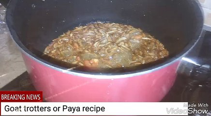 Goat trotters or Paya recipe part 2