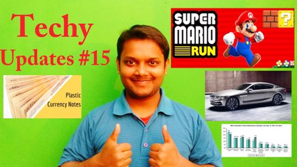 Techy Updates #15 Micromax 3000 | Jio Data Speed | Plastic Currency | Self Driving Car