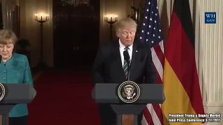 Donald Trump and Angela Merkel in Joint Press conference