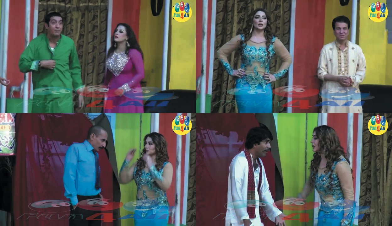 Zafri Khan, Tariq Teddy, Iftikhar Thakur , Khusboo and Honey Shehzadi full funny Clip from New Pakistani Stage Drama Bhangray di Queen