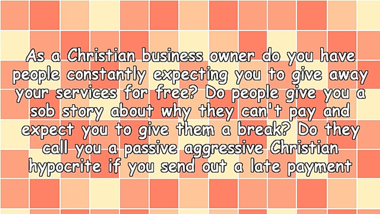 Christian Business Owners Still Get Paid