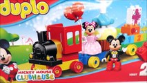 Learn colors numbers Lego Duplo Minnie Mickey Birthday Parade Toy Train
