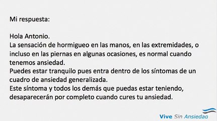 Cómo curar la ansiedad y el hormigueo en las manos