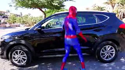 Spiderman vs Venom vs Batman with Santa Claus! Real Life Superhero Battle Movie!