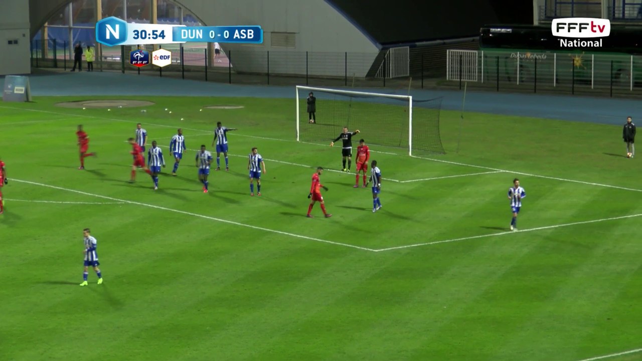 Coup franc au premier poteau