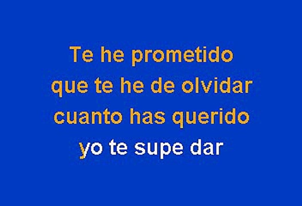 Leo Dan - Te he prometido (Karaoke)