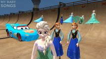 Disney Frozen Elsa & Disney Pixar Cars Lightning McQueen   Nursery Rhymes Finger Family (K