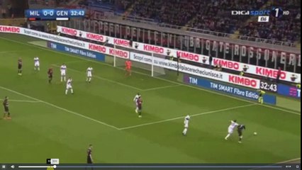 Fernandez Goal - AC Milan vs Genoa  1-0  18.03.2017 (HD)