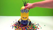 Learn Colors With Giant Minions M&Ms for Kids Toddlers and Children Funny Big Minions