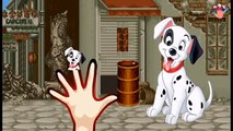 Dalmatians Dog Finger Family Nursery Rhymes | 101 Dalmatians Dog Finger Family Songs For K