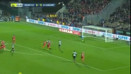 Bamba  Goal - SCO Angers vs En Avant Guingamp 1-0 18.03.2017 (HD)