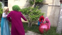 【PK Funny】 Spiderman vs Frozen Elsa frank joker vs Pink Spidergirl fun Superheores P2