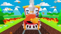 Little Trains and Cars for Kids | Toddlers learn traffic signs and seasons | Cartoons for children
