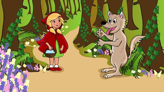 Caperucita Roja y el Lobo Feroz cuento para niños