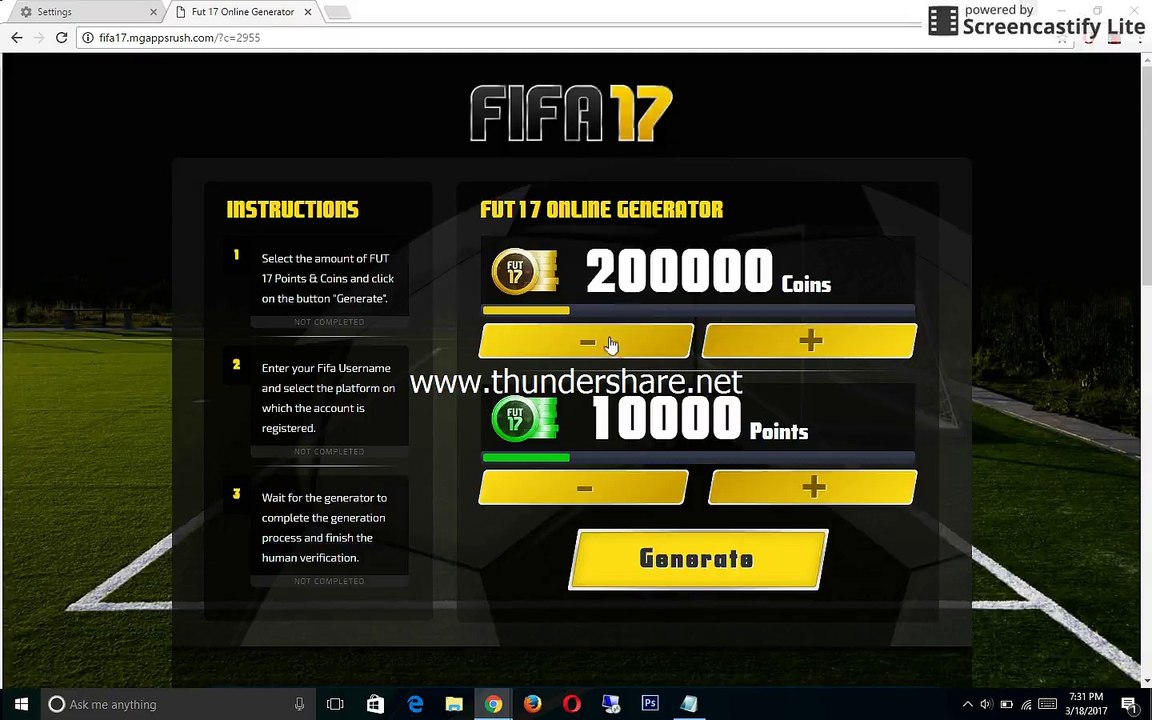 FIFA17 HACK COINS: GET UNLIMITED COINS ON FIFA17 ( MARCH/APRIL 2017 )