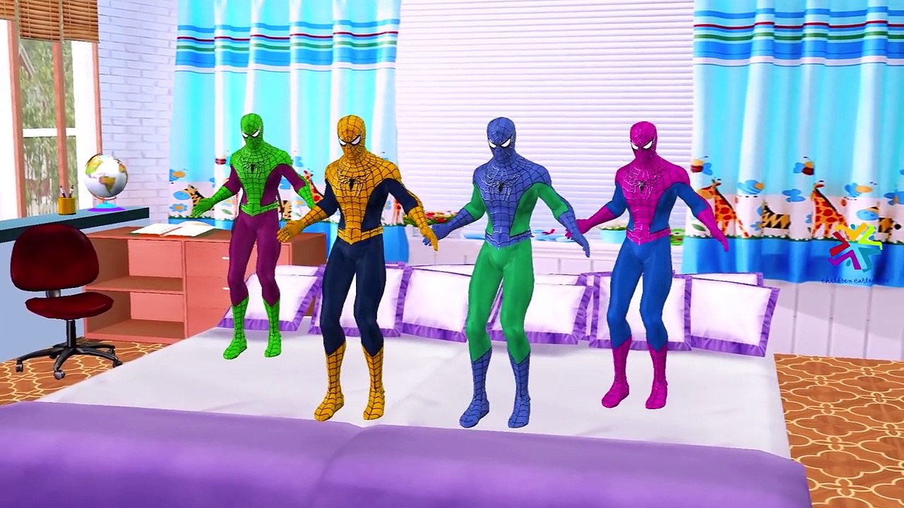 Five Little Babies SpiderBaby Five Little Monkeys Jumping On The Bed Frozen Elsa Hulk Nurs