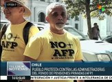 Chile: continúan manifestaciones contra fondos de pensiones privadas
