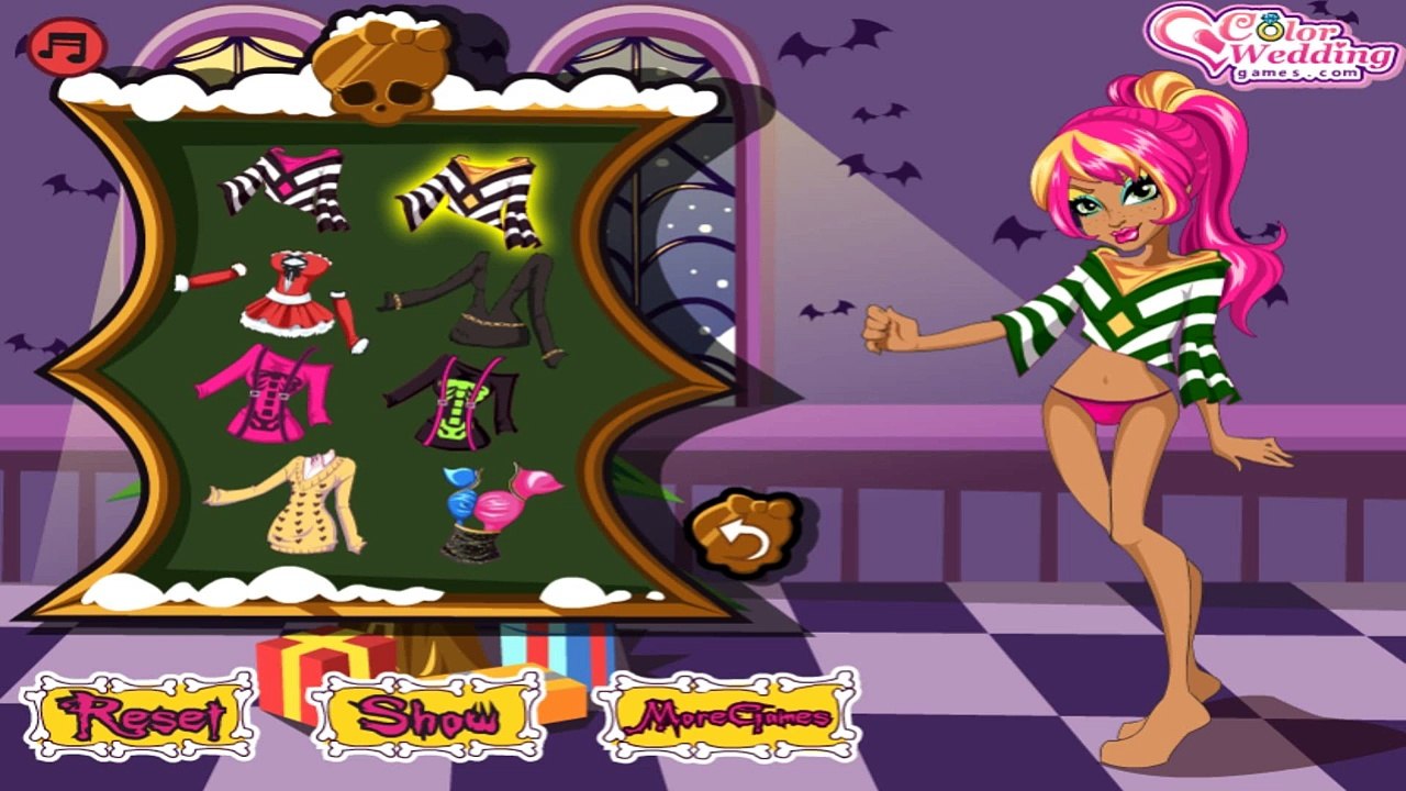 Monster High Freaky Fusion New Scaremester Gigi Grant Dress Up Game for  Girls─影片Dailymotion