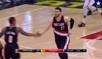 Jusuf Nurkić - 12 poena, 9sk, 6ast, 5blk. protiv Atlante (19.3.2017)