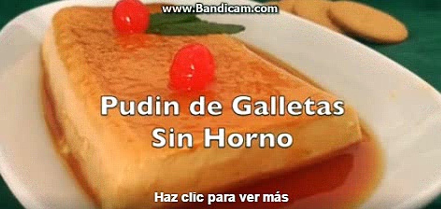 PUDIN DE GALLETAS SIN HORNO