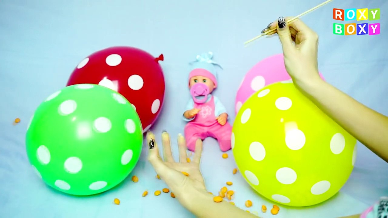 NEW Real BABY CRYING with Balloons and Daddy Finger Family Nursery SONG | Little Babies Rh