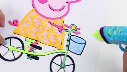 Peppa pig Play Doh Stop motion Unboxing surprise eggs huevos sorpresa