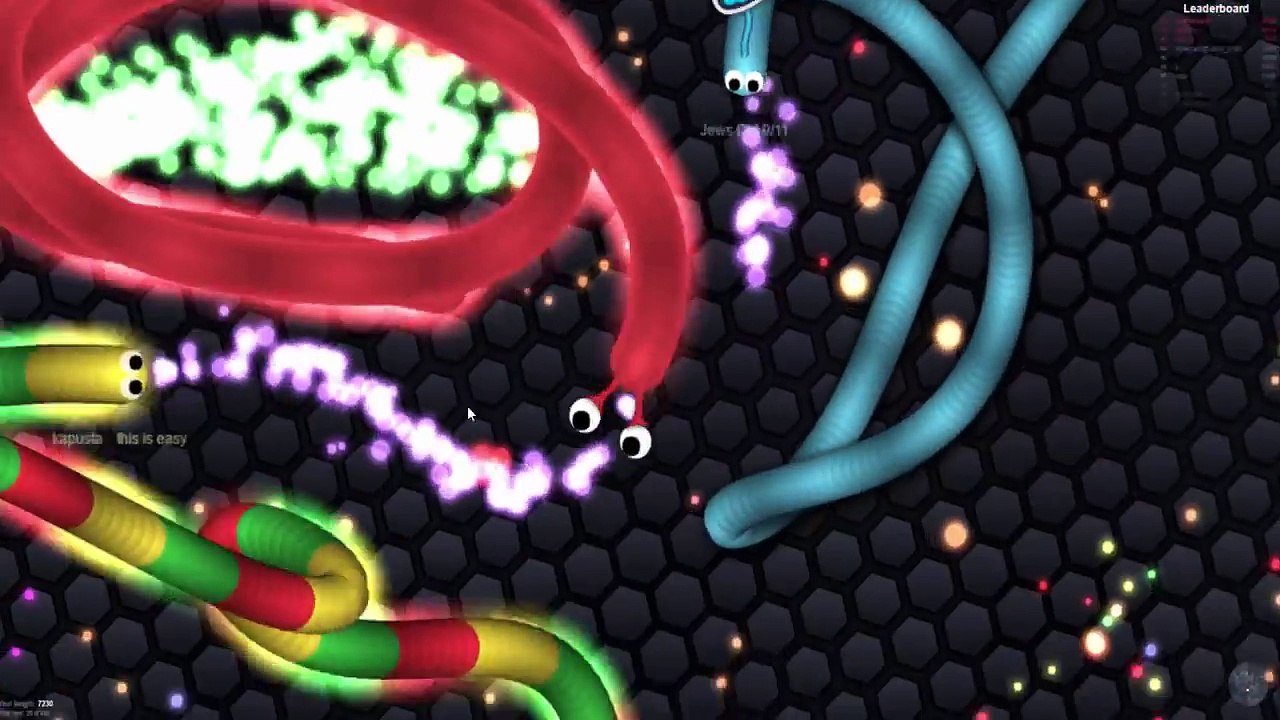 Гигант в в в в змея крошечный slither.io Google троллинг слизни slitherio
