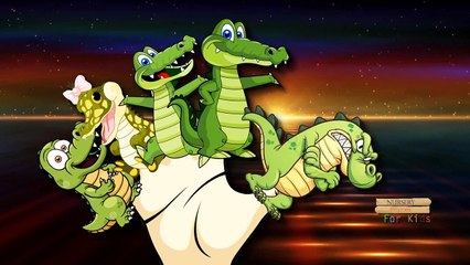 Finger Family Rhymes Shark Crocodile Dinosaur Cartoons | Children Cartoon Nursery Rhymes