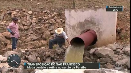 Água da transposição do Rio São Francisco chega ao sertão nordestino