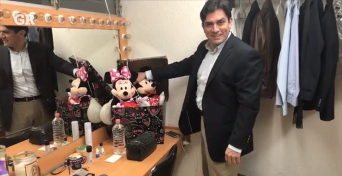 En el camerino con Jorge Salinas - Vía Reforma