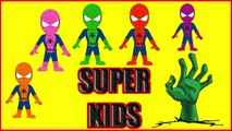 NEW SPIDERMAN Finger Family Learn Colors for Kids Nursery Rhymes Songs For Children