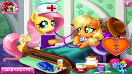 My Little Pony Baby Video - Applejack Stomach Care MLP Game For Kids