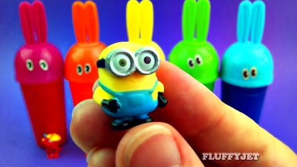 Learn Colors with Slime Bunny Surprise Toys for Kids Donald Duck Lalaloopsy Mini