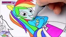 Mi Pequeño Pony para Colorear Libro MLP Rainbow Dash Episodio Huevo Sorpresa y Juguetes de Coleccionista SETC