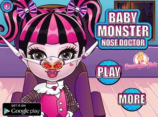 ღ Monster High Movie Episode - Baby Monster Nose Doctor (Baby Game for Kids)