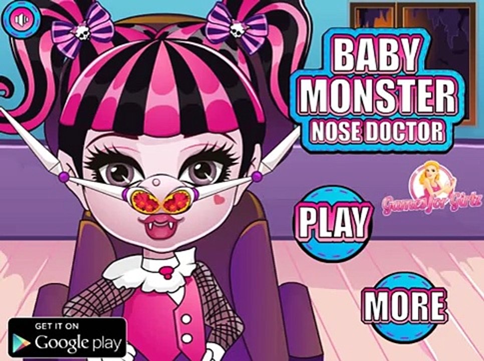 ღ Monster High Movie Episode - Baby Monster Nose Doctor (Baby Game for Kids)