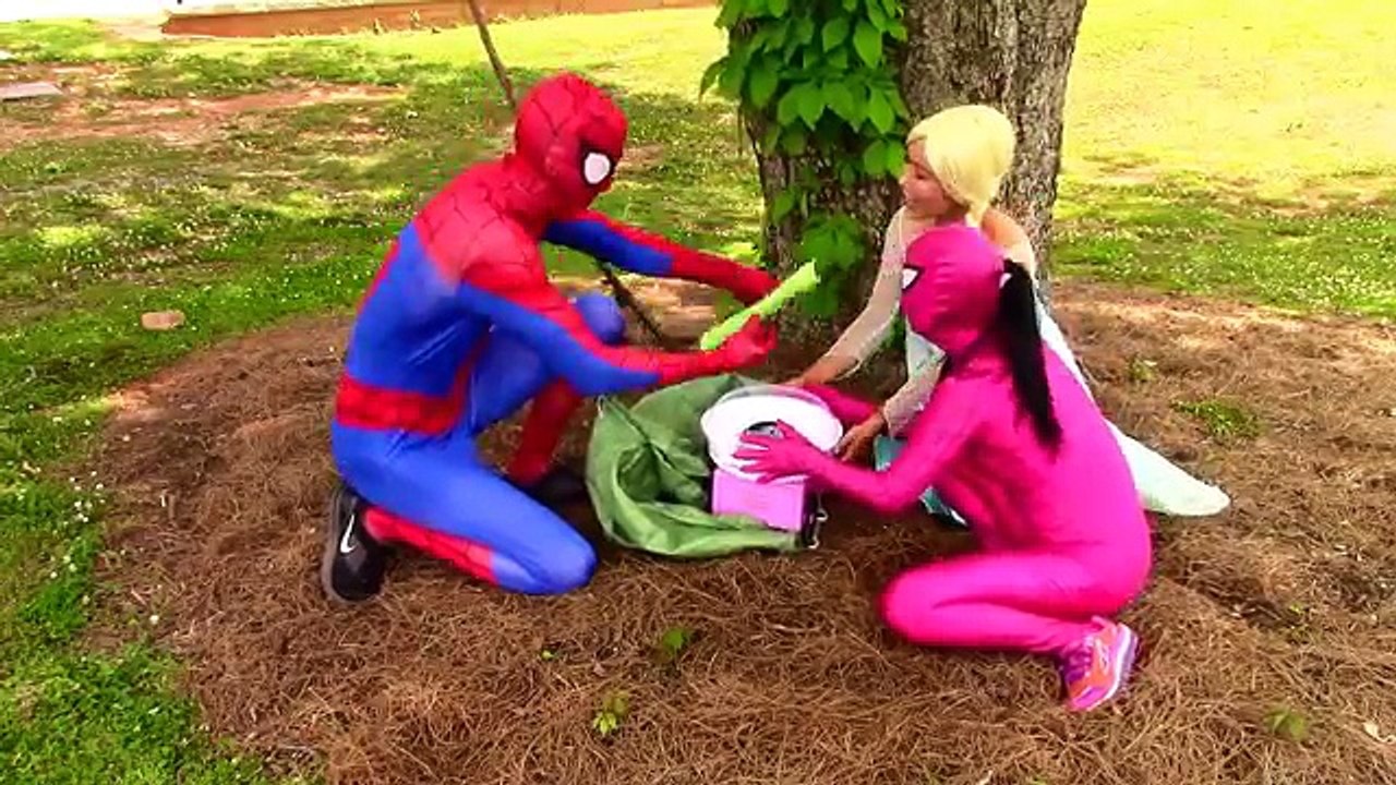 Spiderman & Elsa become Zombies! SnowWhite vs Zombies Funny superhero video